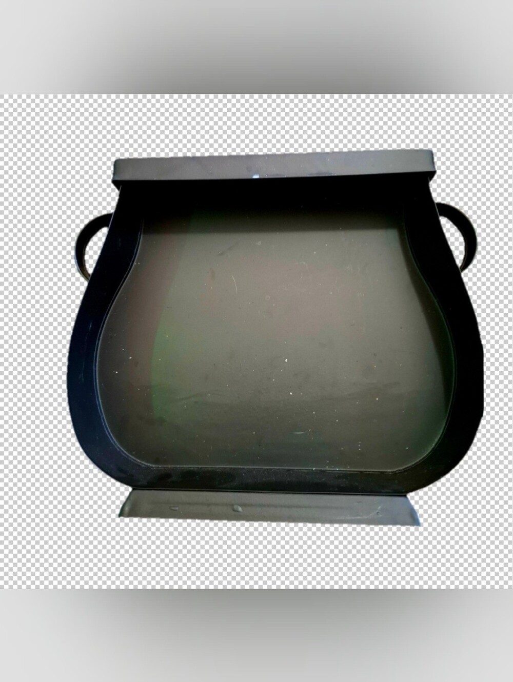 Black Metal Cauldren Shelf Or Tray